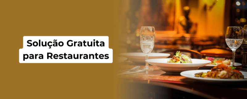 solução gratuita para restaurantes